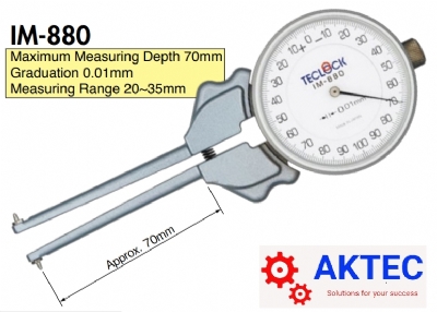Thước nhíp đo độ dày Dial Depth Gauge Model : IM-880, IM-881, IM-882 TECLOCK
