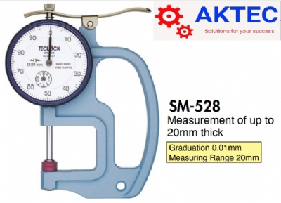 Đồng hồ đo độ dày Teclock (Dial Thickness Gauge) Model SM-528