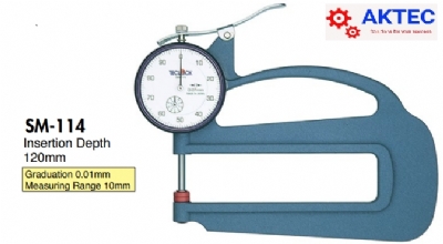 Đồng hồ đo độ dày Teclock (Dial Thickness Gauge) Model SM-124