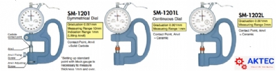 Đồng hồ đo độ dày Teclock (Dial Thickness Gauge) Model SM-1201