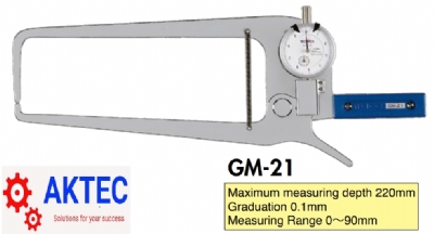 Thước cặp ngoài TECLOCK GM-21 (0～90mm/0.1mm)