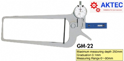 Thước cặp ngoài TECLOCK GM-22 (0～90mm/0.1mm)