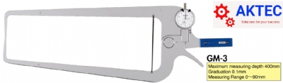 Thước cặp ngoài TECLOCK GM-3 (0～90mm/0.1mm)